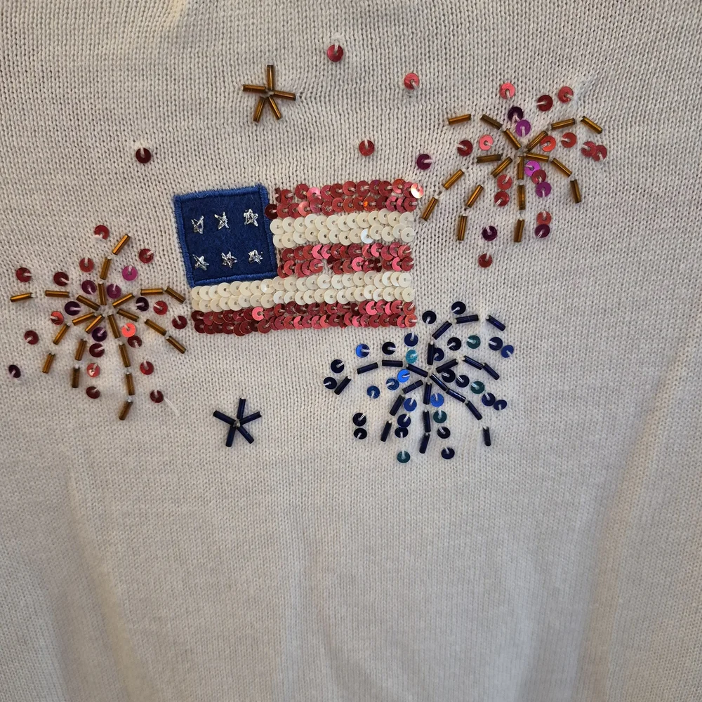 Festive Fireworks Cardigan Sweater - Picture 5 of 11